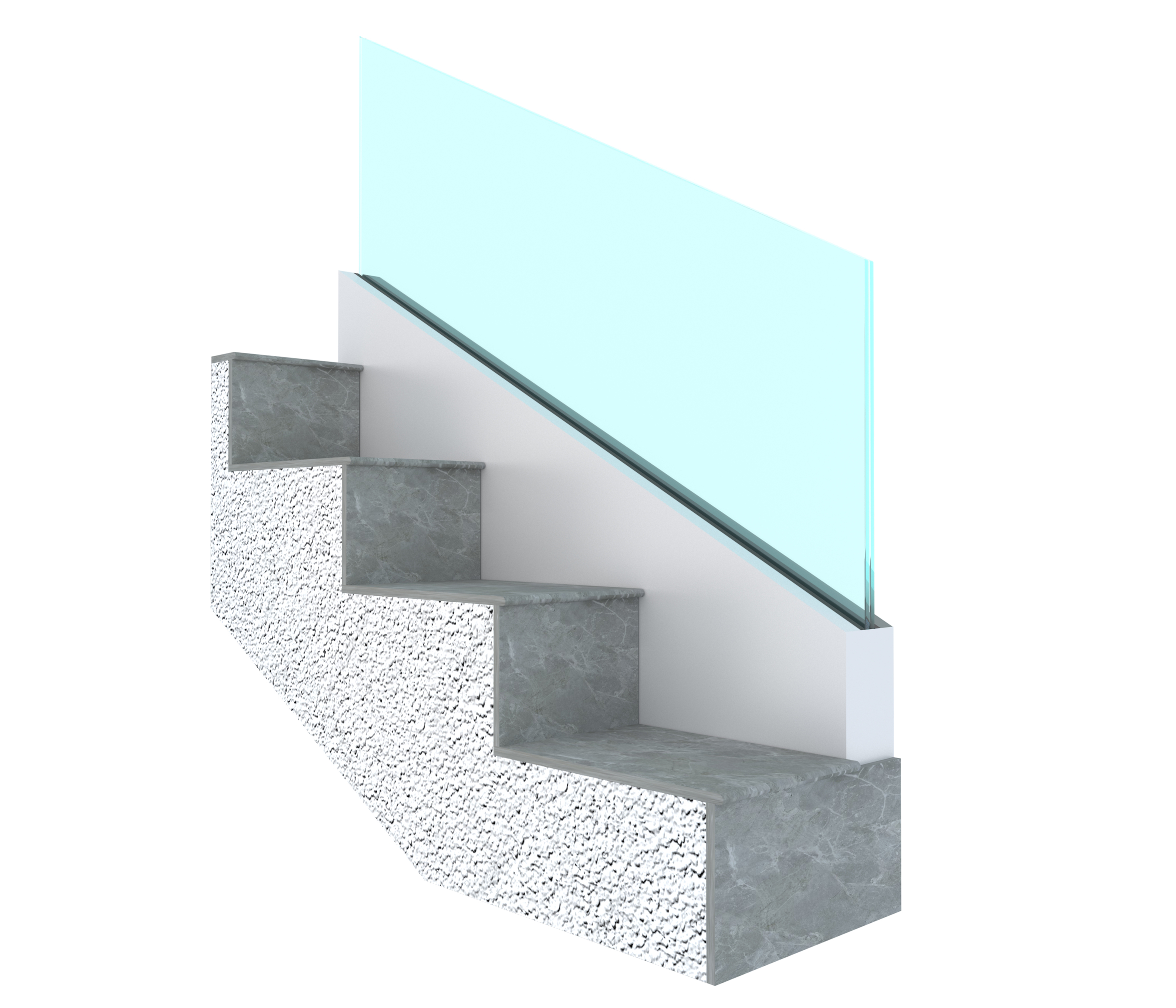 Merdiven üzeri metal panel kaplama