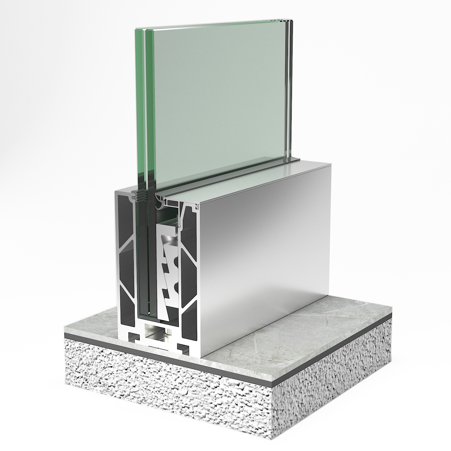 China Floor-Standing Tempered Glass Railing System - Explosion-Proof ...