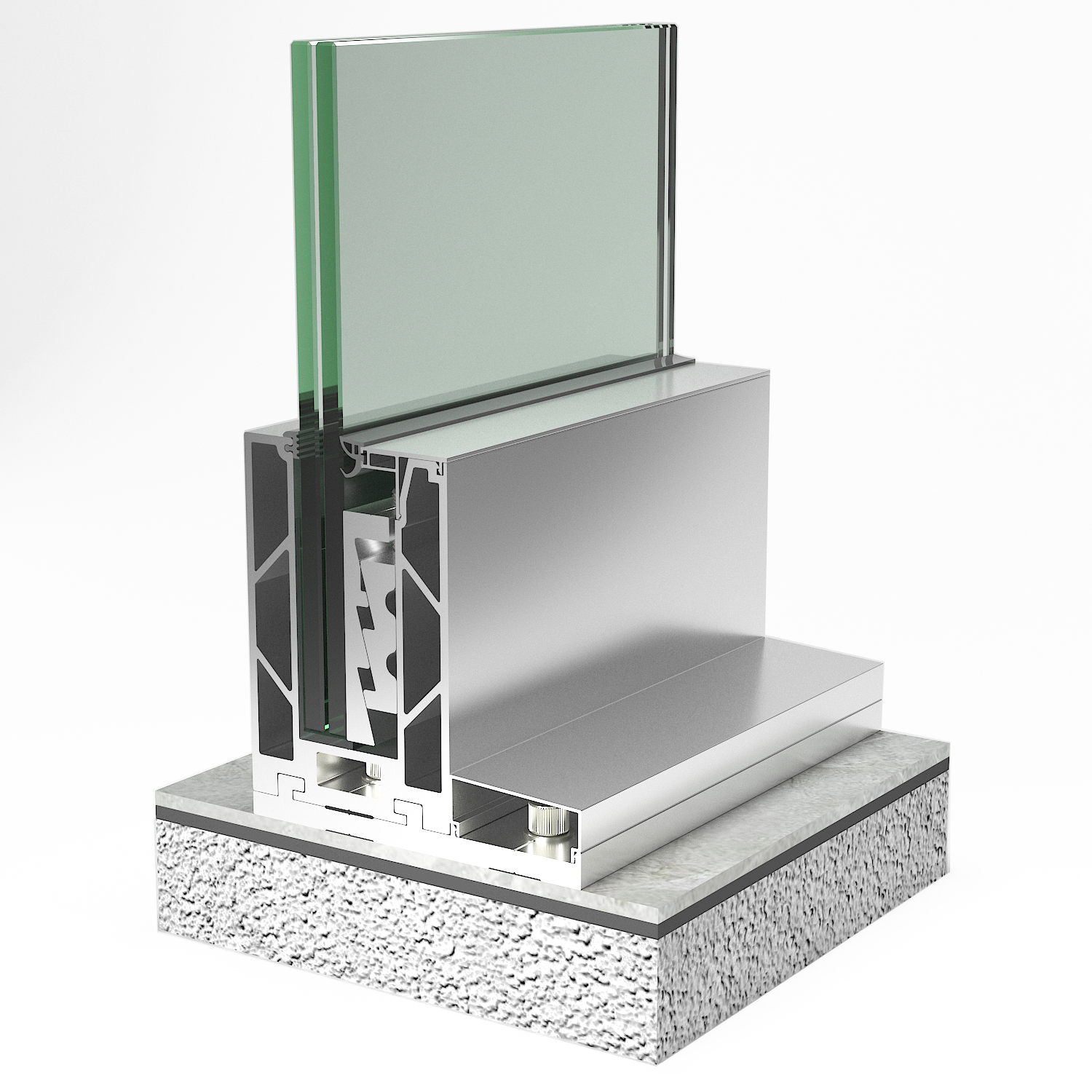 Prefab Glass Railing China Floor-Standing Tempered Glass Railing System - OEM & ODM ...
