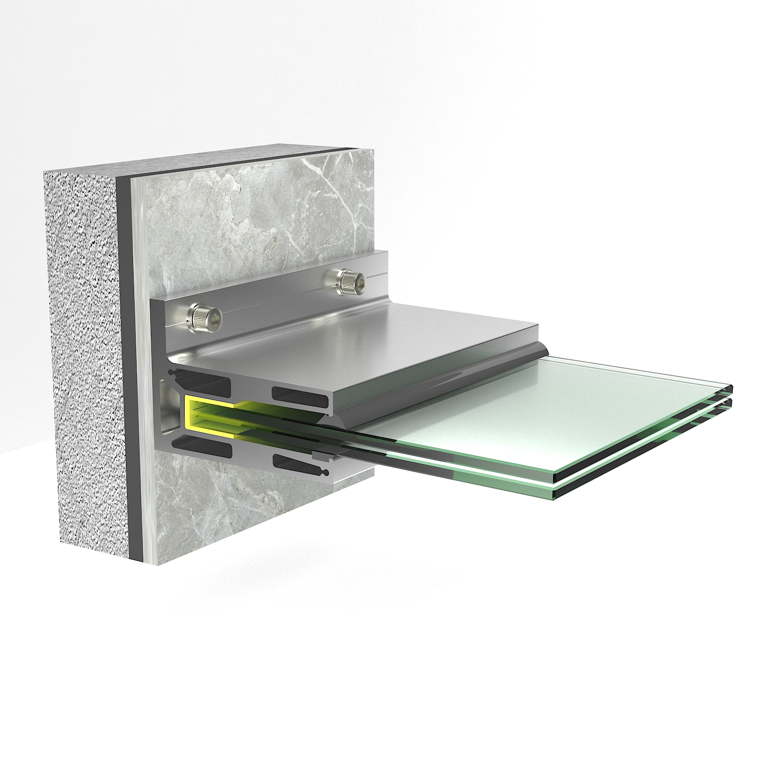 China Floor-Standing All-Glass Railing System for Modern Spaces ...