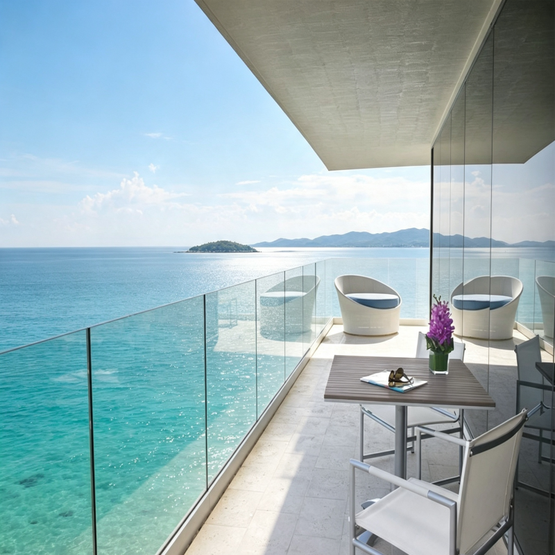 glass railing