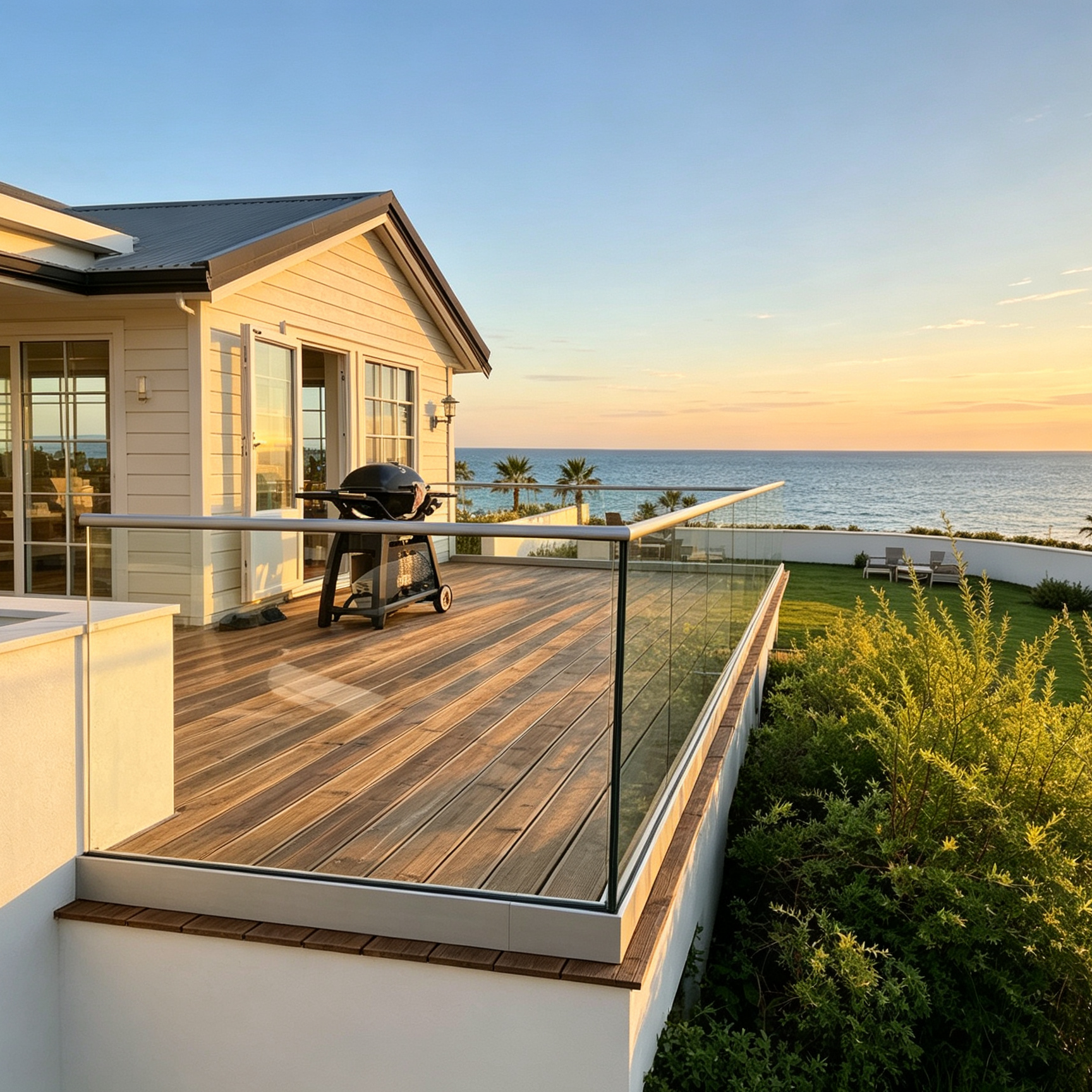 glass railing