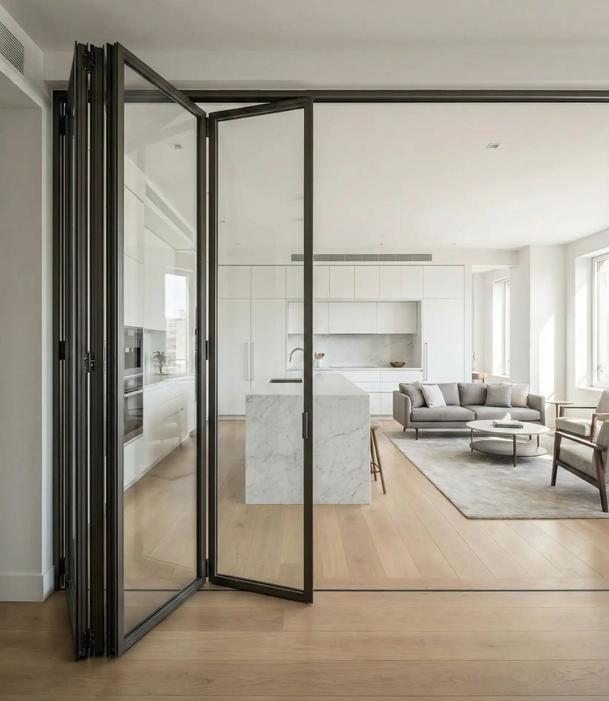 Sliding-folding doors