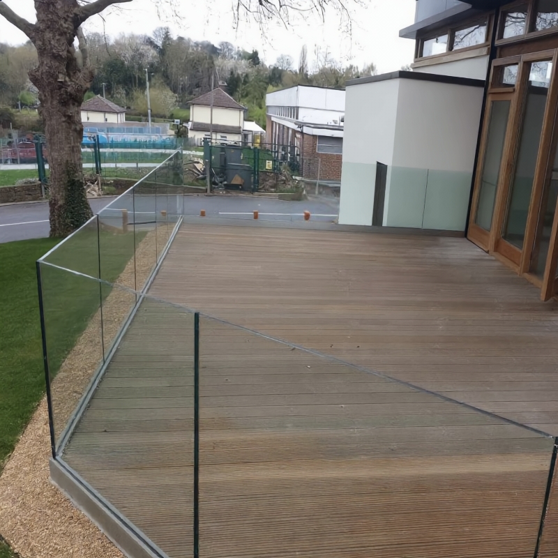 glass railing